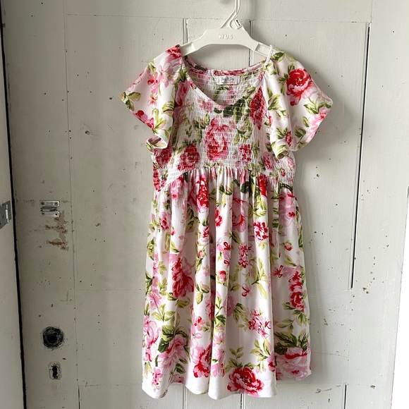 Jolie & Joy Floral Print Flutter Sleeves Party Dress - Picture 2 of 14